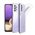 CaseUp Samsung Galaxy A32 4G Kılıf İnce Şeffaf Silikon Beyaz 4